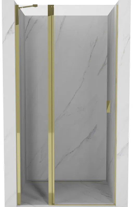 Mexen Mist drzwi prysznicowe uchylne 115 cm, transparent, złote - 8A4-115-000-50-00