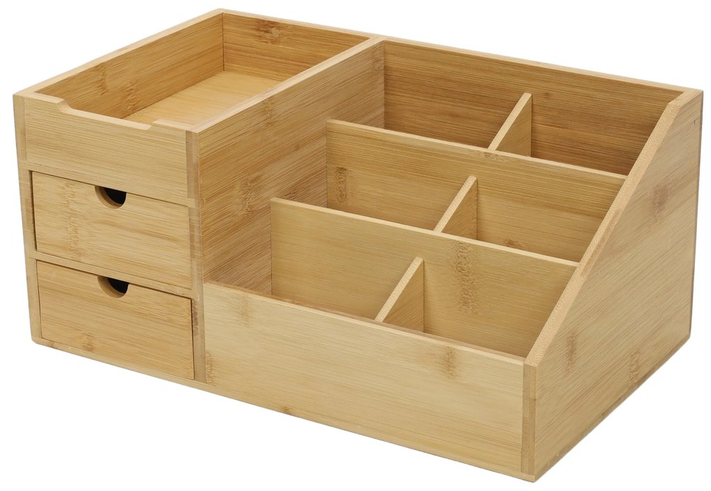 Bambusowy organizer z szaufladami SOLA