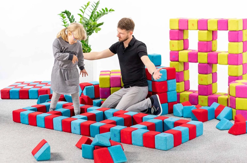 Zestaw klocków magnetycznych JollyHeap Basic - 100 elementów