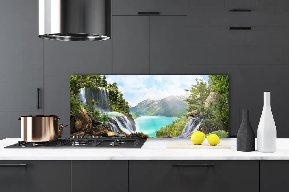 Panel Szklany Kaskada nad Błękitną Zatoką