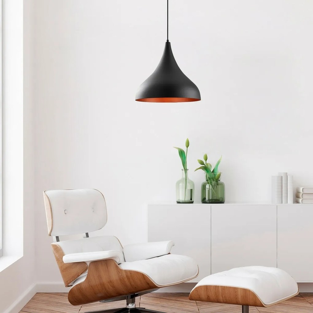 Lampa wisząca Berceste - N-1390, czarna