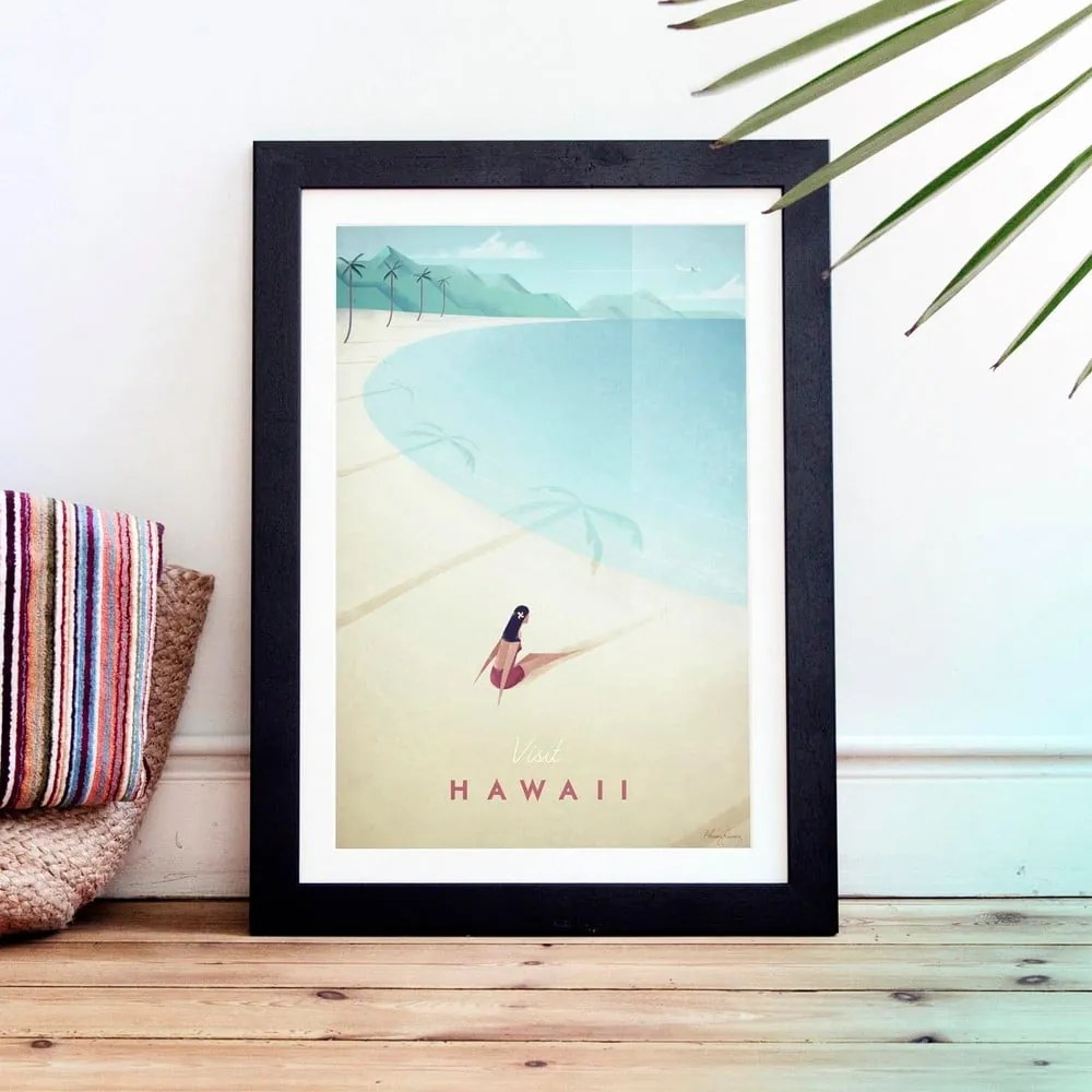 Plakat Travelposter Hawaii, 30 x 40 cm