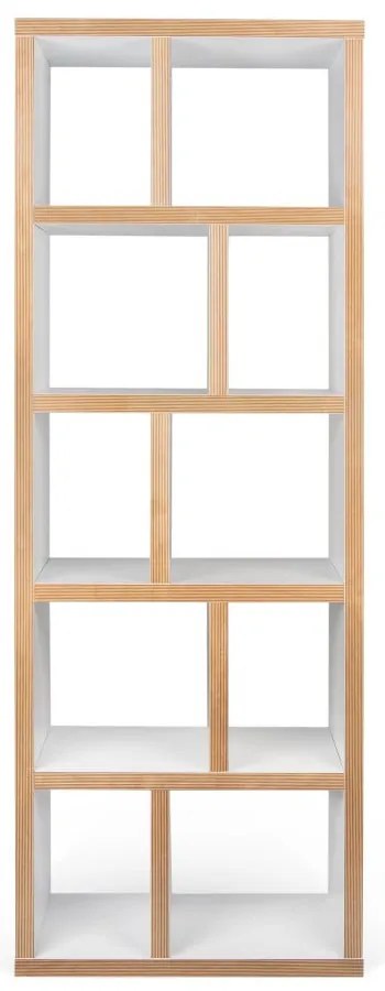 Biało-naturalny regał 70x198 cm Berlin – TemaHome
