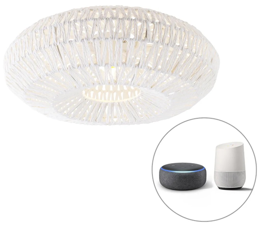 Inteligentna lampa sufitowa w stylu Retro biała z Wi-Fi A60 - Lina Retro Oswietlenie wewnetrzne