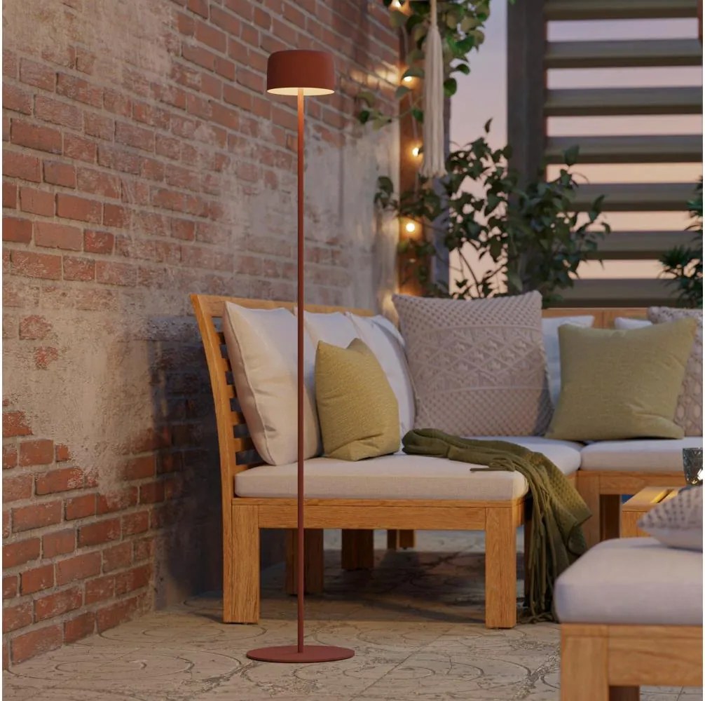 Eglo 901897 - Solarna lampa stojąca LED ROCCANOVA LED/2,8W/3,7V IP44 pomarańczowa