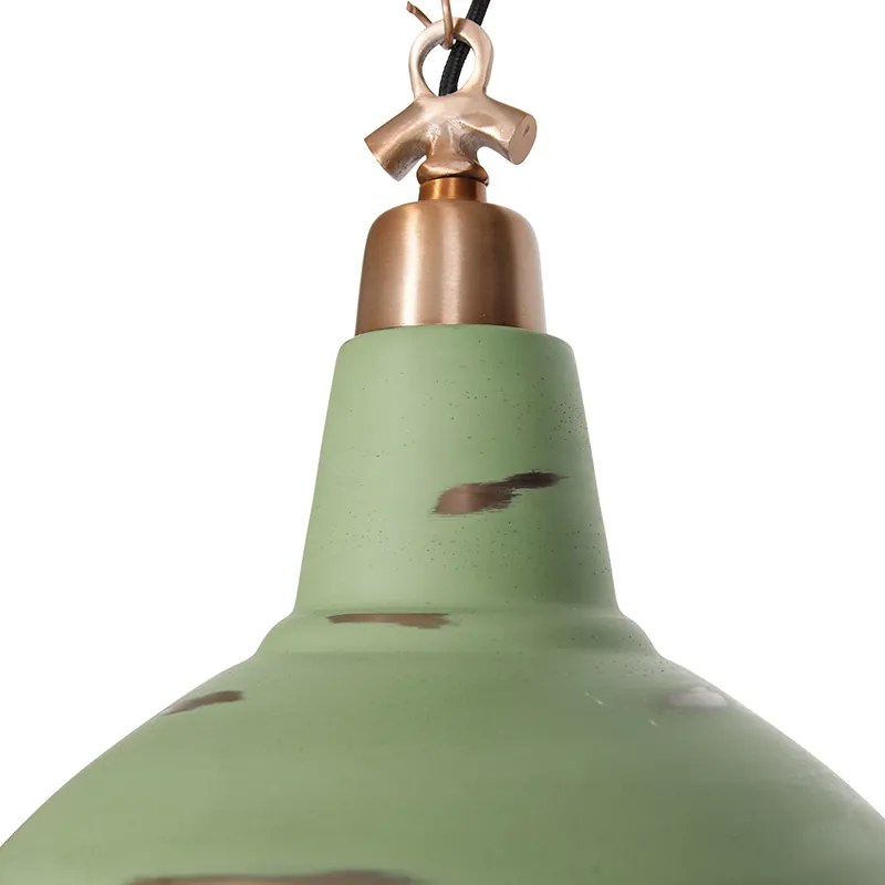 Zestaw 2 lamp wiszących w stylu vintage miedzianych - Goliath large