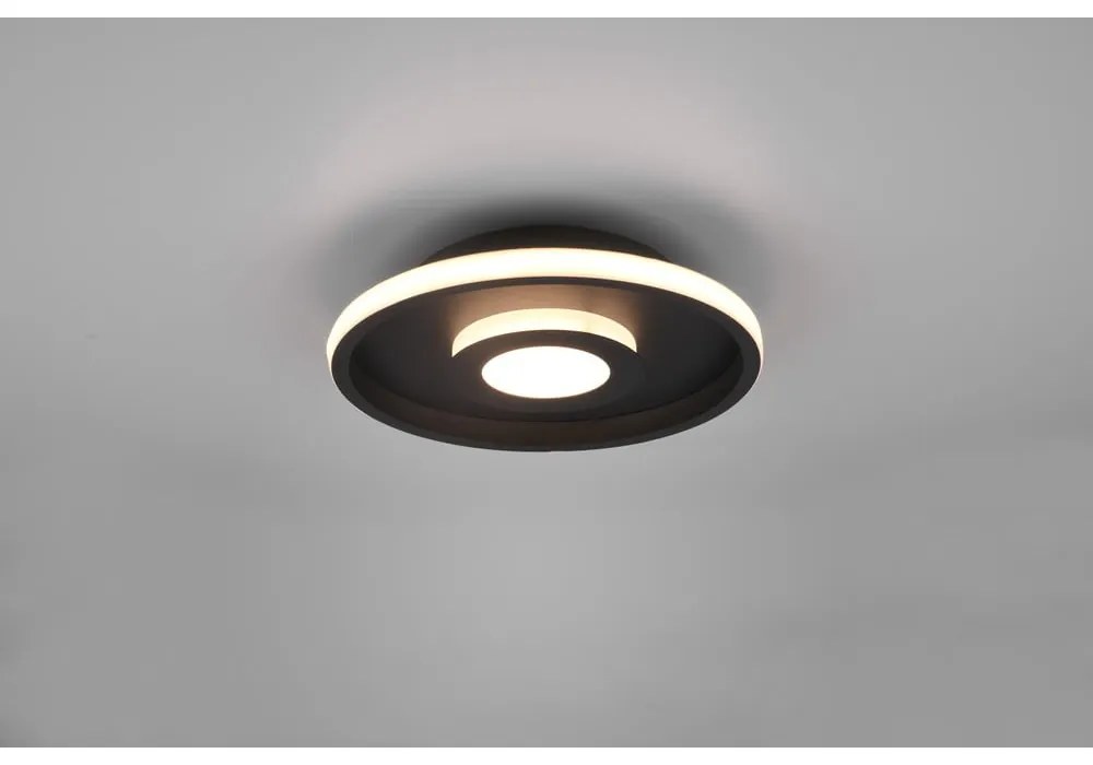 Metalowa lampa sufitowa LED w kolorze matowej czerni ø 30 cm Ascari – Trio
