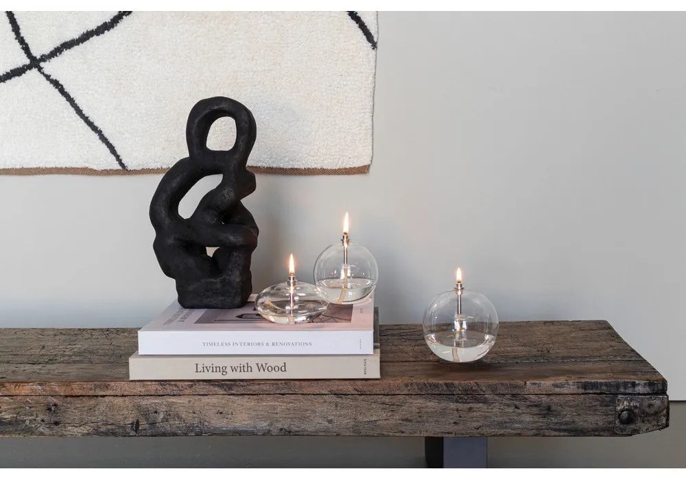 Szklana lampa olejna (wysokość 11 cm) Aura – Mette Ditmer Denmark