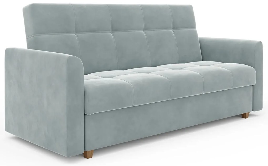 Popielata wersalka rozkładana B5-G58