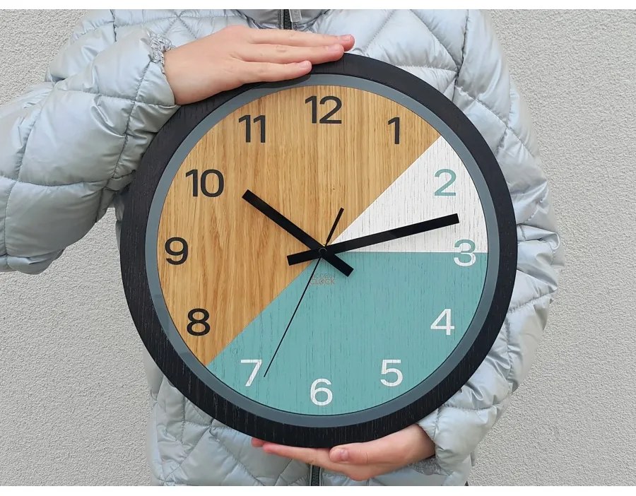 Zegar ścienny nowoczesny z cichym mechanizmem do salonu sypialni okrągły