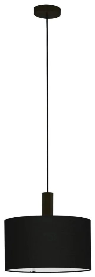 Eglo 33354 - Lampa wisząca na przewodzie AMANI 1xE27/60W/230V śr. 38 cm czarna