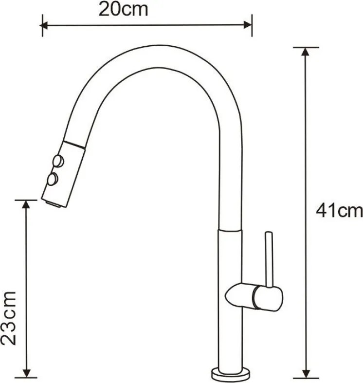 Mexen Ava bateria kuchenna, złota - 672800-50
