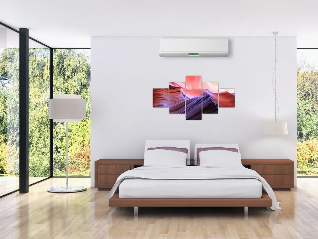 Obraz - kolorowy piasek (125x70 cm)