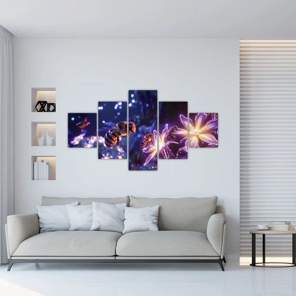 Obraz - Bee Meadow III. (125x70 cm)
