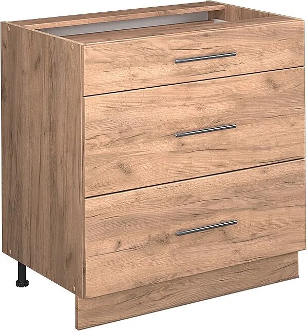 Szafka dolna do kuchni złoty dąb energetyczny 80x60x82 fame-line