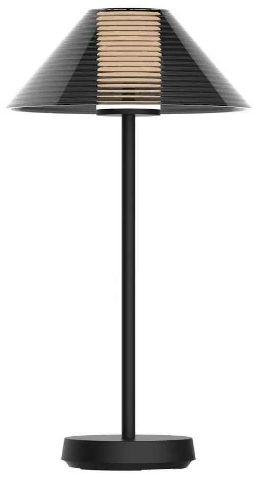 LED Lampa stołowa ściemnialna SERENGETI LED/3,4W/5V USB 3600 mAh IP44 czarny