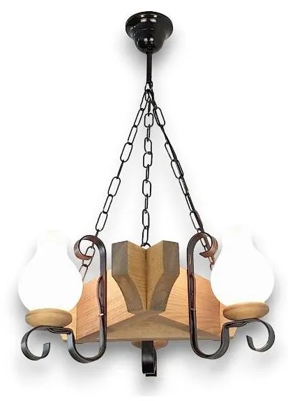 Brilagi - Żyrandol na łańcuchu QUEEN 3xE14/40W/230V buk