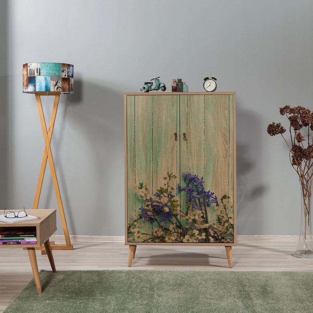 Szafka Mega Sonoma Oak Flowers I