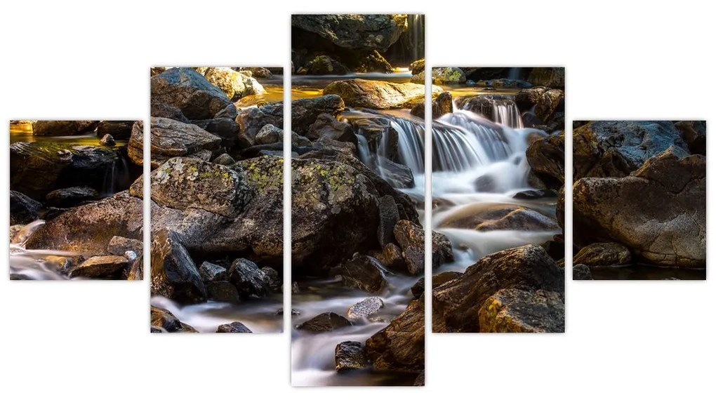Obraz skalistego strumienia (125x70 cm)