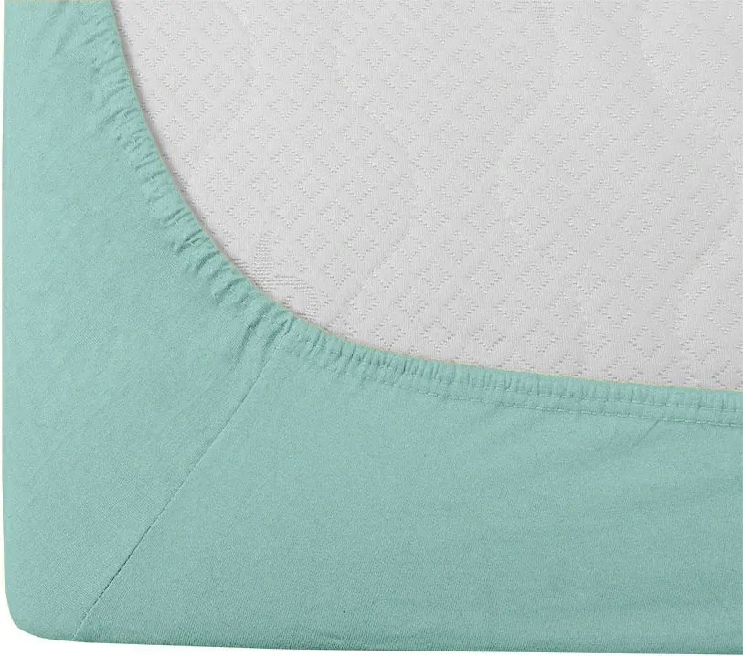 PrzytulneMieszkanie.pl Prześcieradło jersey EXCLUSIVE mentol 140x200 cm