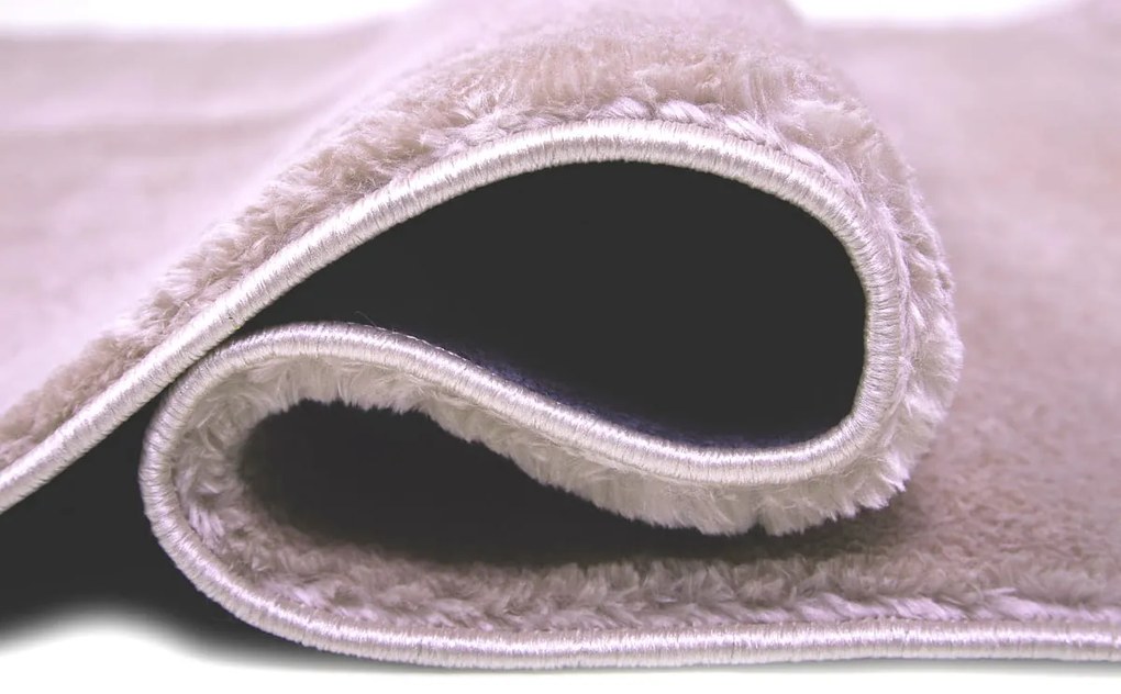 Dywan pluszowy Catwalk beżowy 120 cm x 120 cm koło