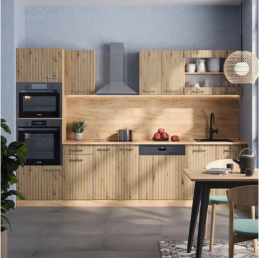 Aneks kuchenny dąb artisan/dąb goldkraft 300x46x81.6 r-line