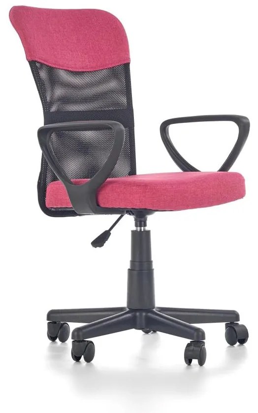 Krzesło biurowe LIRI różowe