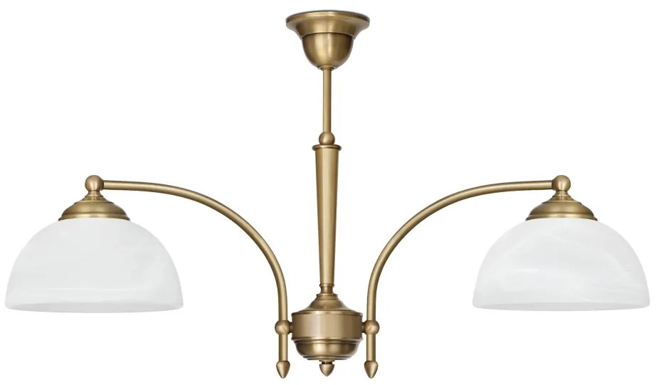 Tradycyjny złoty żyrandol dwa klosze Y-S2C