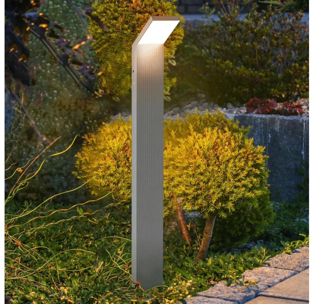 Brilagi - Lampa zewnętrzna LED RIANO LED/8W/230V srebrna IP65