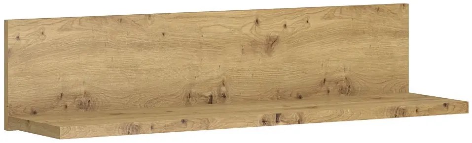Minimalistyczna Półka Na Ścianę Dąb Artisan R4-W29