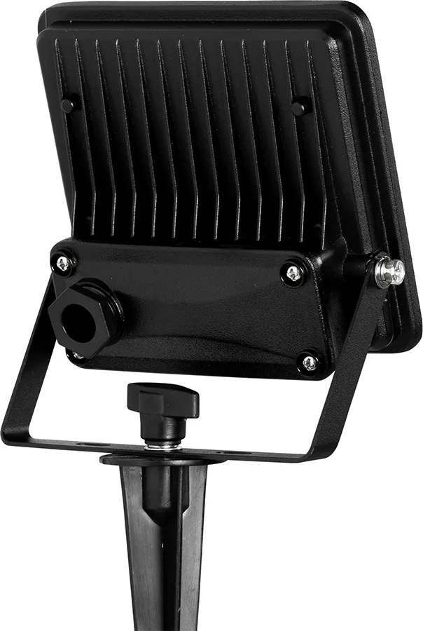 Inteligentny reflektor czarny 12,8 cm z LED IP65 z kołkiem do ziemi - Ruud