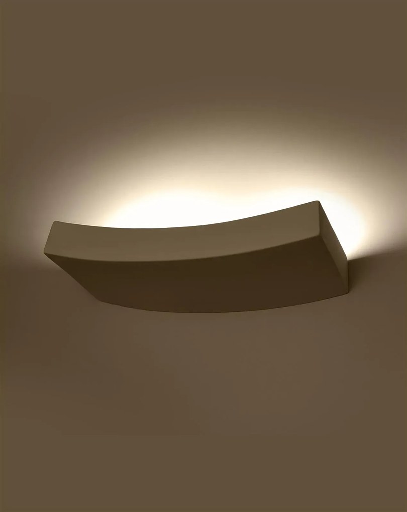 Kinkiet ceramiczny HATTOR biały SOLLUX  LIGHTING