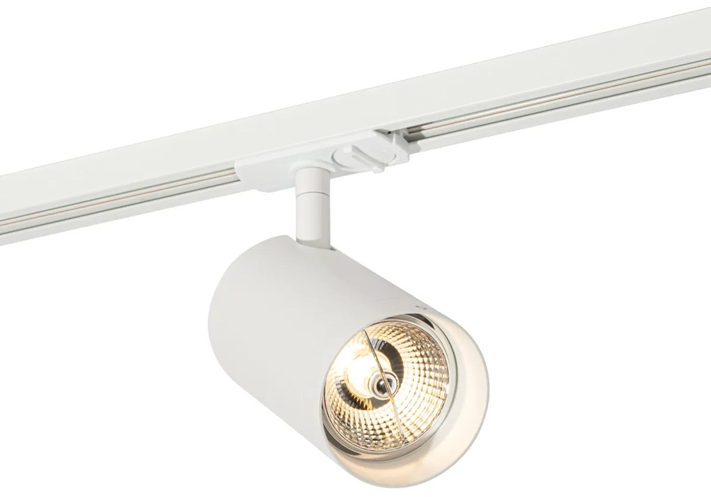 Nowoczesny reflektor biały do systemu szynowego jednofazowego 70mm - Iconic Jeana Luxe Nowoczesny Oswietlenie wewnetrzne