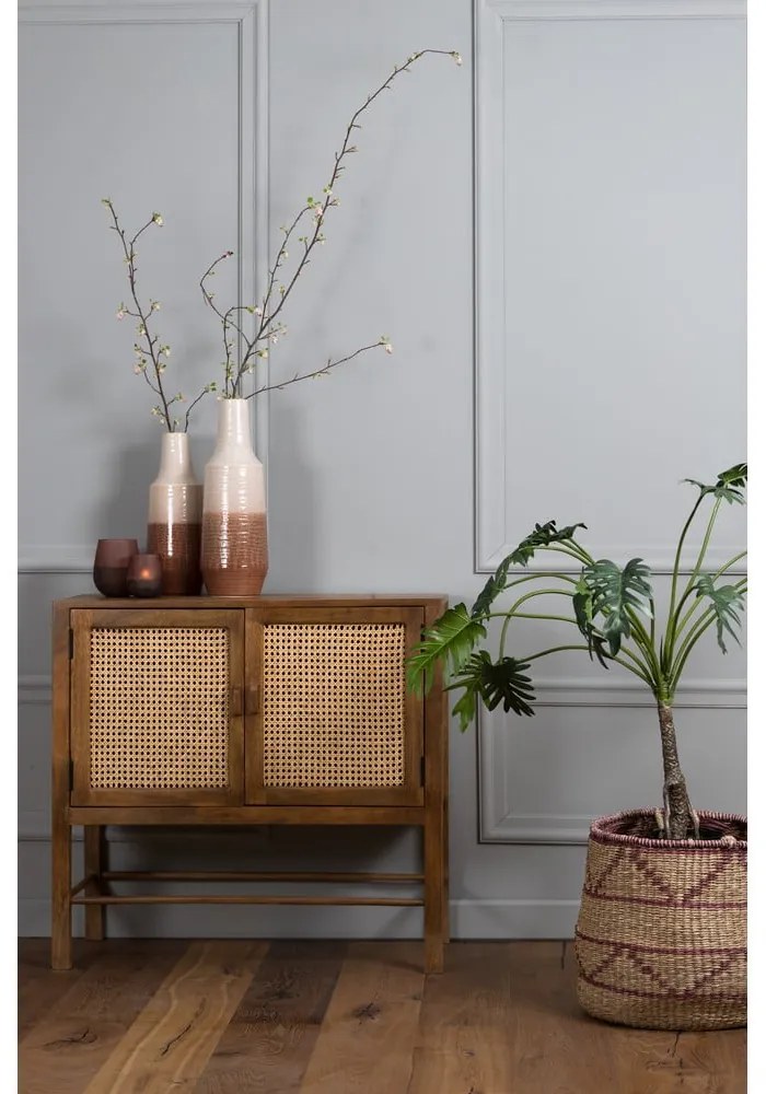 Brązowa komoda z drewna mango 88x84 cm Nipas – Light &amp; Living