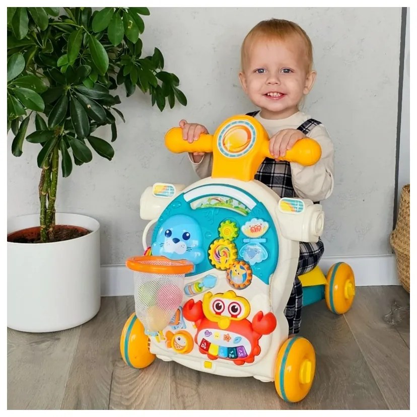 Woopie baby pchacz chodzik stolik edukacyjny hulajnoga jeździk 4w1