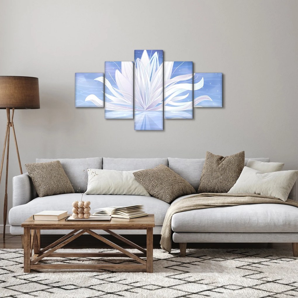 Obraz - Kwiat lotosu (125x70 cm)