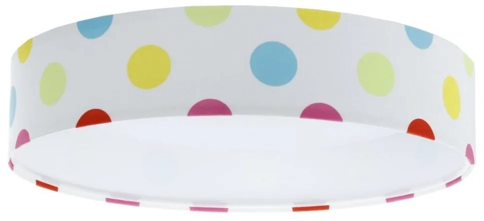 LED 24W GALAXY KIDS z regulacją, kolorowe kropki + pilot