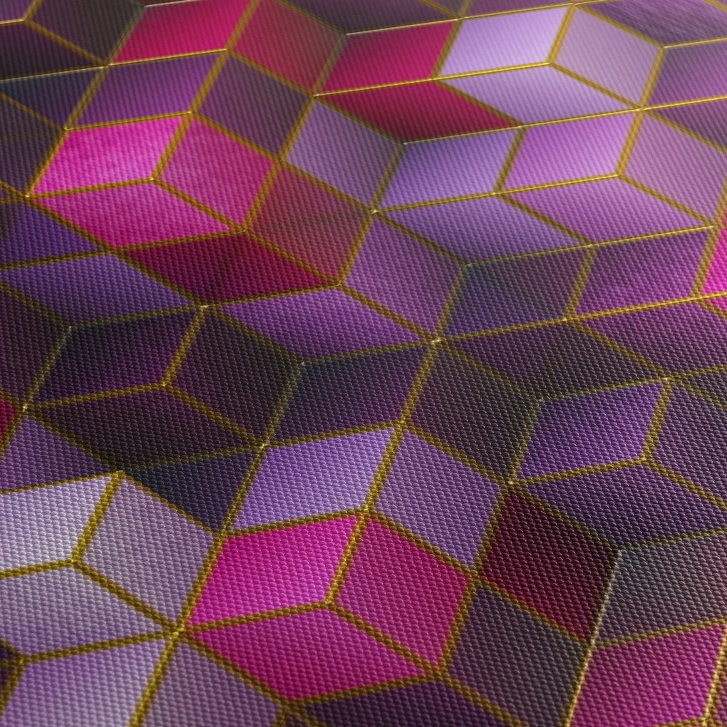 Obraz fioletowych kostek (70x50 cm)