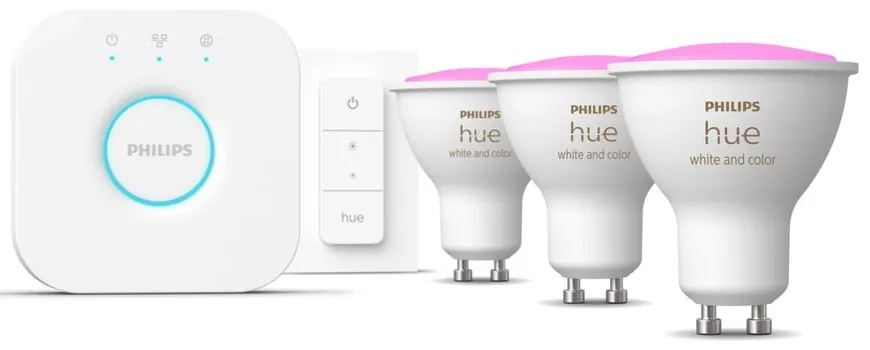 Inteligentny zestaw startowy 5 szt. z gwintem GU10, 6 W White and color ambiance – Philips Hue