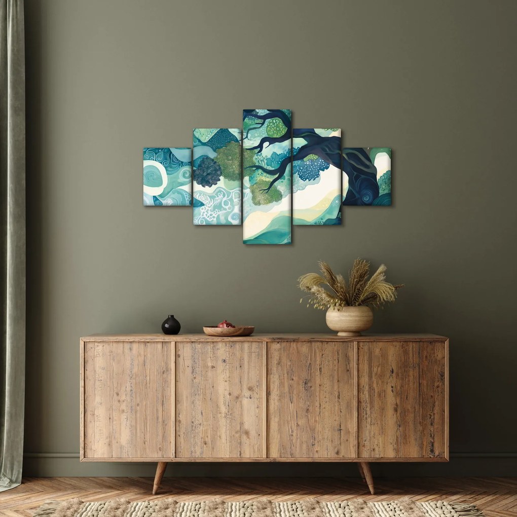 Obraz – Zielona korona drzewa życia (125x70 cm)