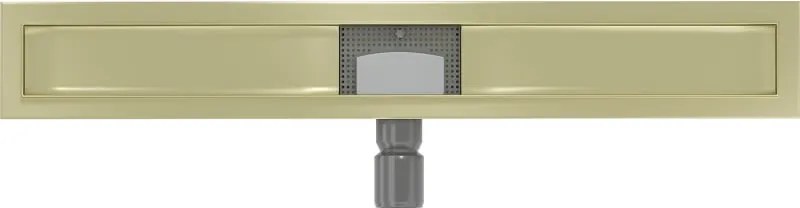 Mexen Flat korpus do odpływu liniowego 70 cm, złoty szczotkowany - 1A15070