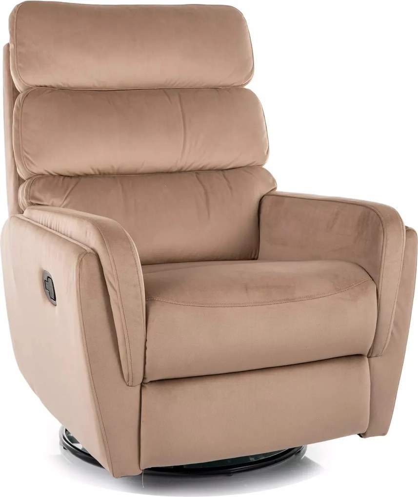 Rozkładany fotel z funkcją kołyski Argos Velvet Signal