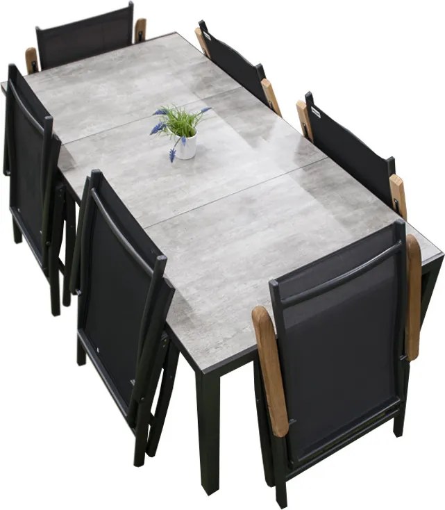 Doppler Pokrowiec ochronny na stół 180x90 cm + 4 do 6 krzeseł z regulacją