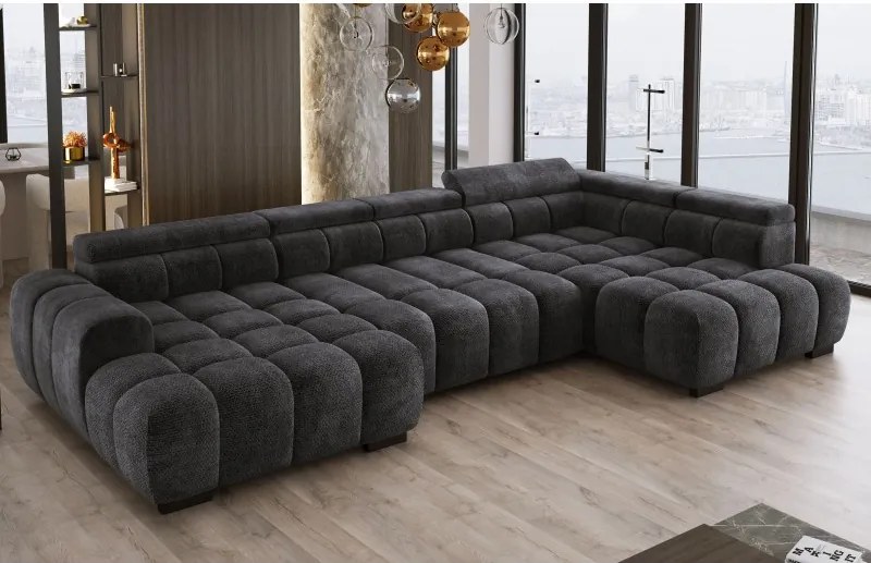 Narożnik BULL XL Prawostronny z elektryczną funkcją regulacji tkanina Eden 21 WERSAL