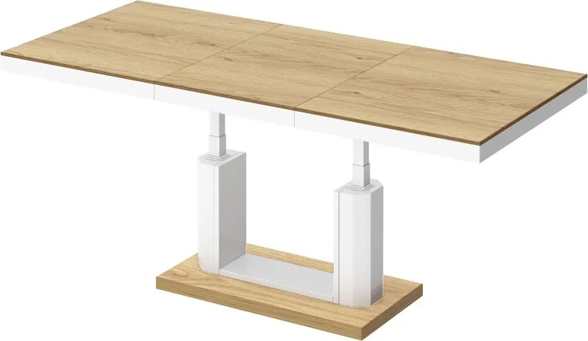 Rozkładany ławostół Quadro Lux dąb