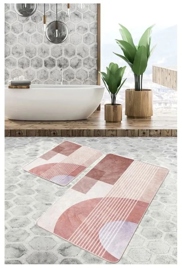 Aksamitne dywaniki łazienkowe zestaw 2 szt. 60x100 cm – Mila Home