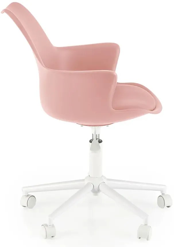 Różowy młodzieżowy fotel obrotowy W3-A66