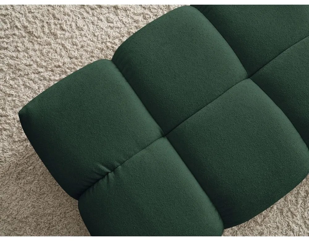 Zielony podnóżek z materiału bouclé Everest – Bobochic Paris
