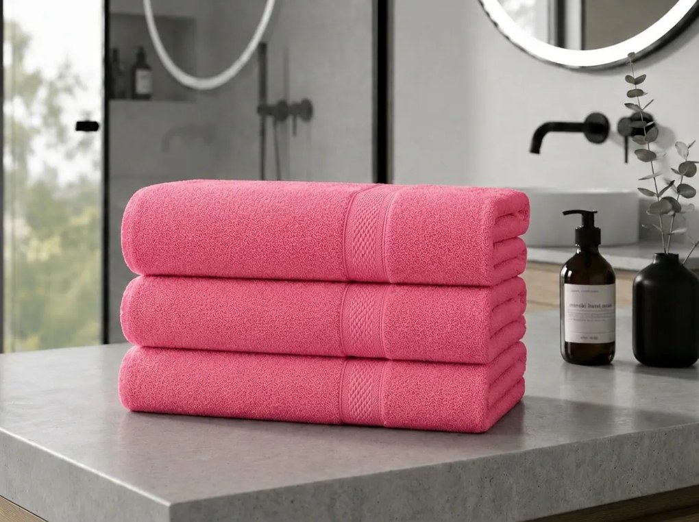 Ręcznik CLARYSSE ELEGANCE 60x110 cm koralowy, 100% bawełna