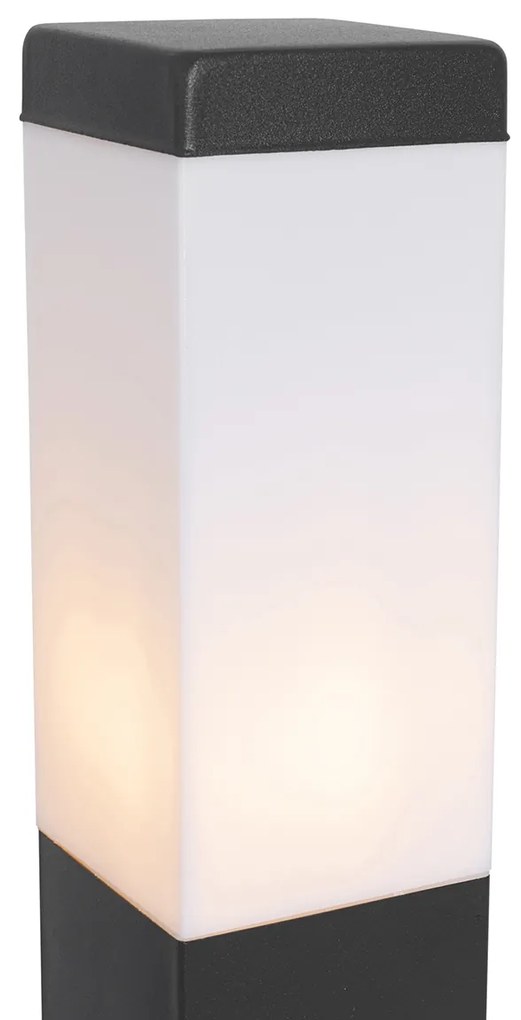 Zewnetrzna Lampa zewnętrzna ciemnoszara 80 cm z gniazdkiem IP44 - Malios Nowoczesny Oswietlenie zewnetrzne